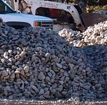 Drainage Ditch Rip Rap Rock